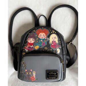 Disney Loungefly Hocus Pocus Mini Backpack Chibi Sanderson Sisters Binx black fa